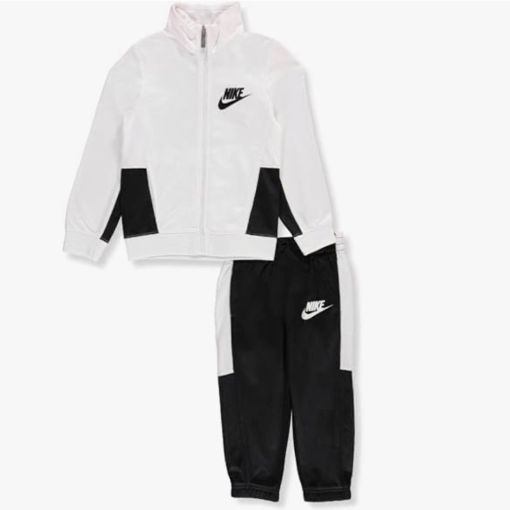 Nike White and Black Futura 2 piece matching Tracksuit